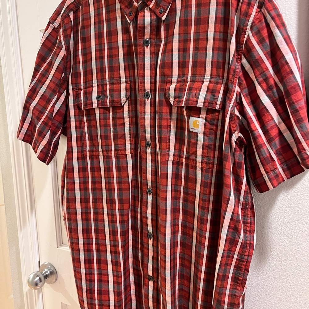 Carhartt Men's Red Plaid Shirt